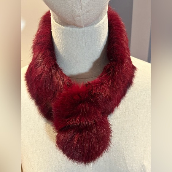 Rabbit fur scarf/head warmer NWOT - Picture 2 of 7